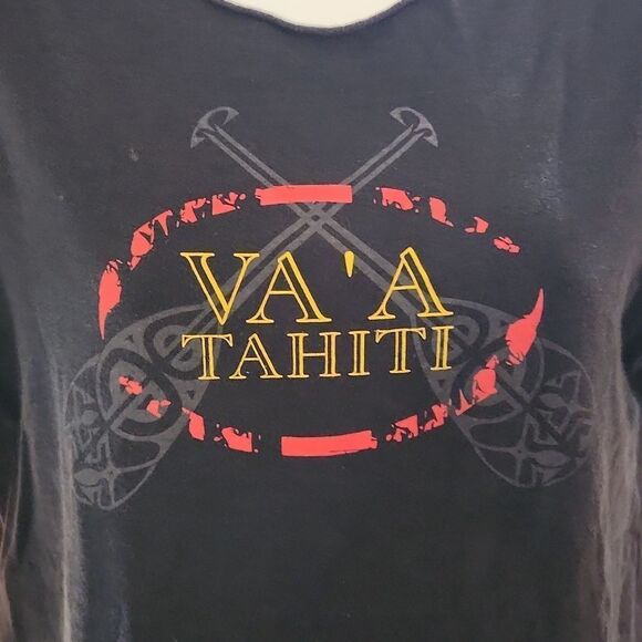 Va'a Tahiti Outrigger Paddling T-shirt M - Picture 2 of 7